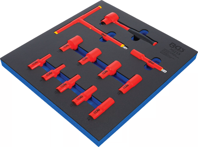 VDE Steckschlüsselsatz 3/8" Werkzeugwagen Einlage 12-tlg.